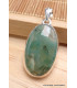 Pendentif Mtorolite ou Emeraude sur Chrysoprase ovale Pendentifs pierres naturelles XV33.2