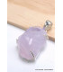 Pendentif en Quartz Lavande du Brésil serti griffes Pendentifs pierres naturelles PU41.5