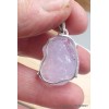 Bijou Pendentif en Quartz Lavande serti griffes Bijoux en Quartz Lavande PU41.7