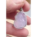 Bijou Pendentif en Quartz Lavande serti griffes - Bijoux en Quartz Lavande