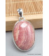 Pendentif oval en Rhodochrosite qualité AAA Pendentifs pierres naturelles PU6.3