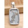 Pendentif rectangulaire en Jaspe Maligano blanc Bijoux en Jaspe PU20.3