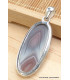 Pendentif Agate de Botswana gris vieux rose Bijoux en Agate PU21.3