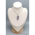 Pendentif Agate de Botswana gris vieux rose - Bijoux en Agate