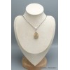 Pendentif Quartz rutile doré oval Pendentifs pierres naturelles PU31.3