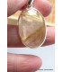 Pendentif Quartz rutile doré oval Pendentifs pierres naturelles PU31.3