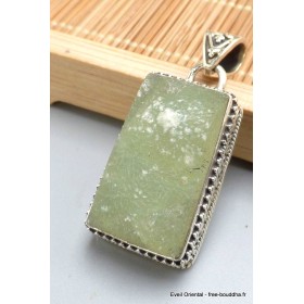 Pendentif Préhnite brute style ancien Bijoux en Préhnite PU19.2