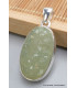 Pendentif oval en Préhnite brute Bijoux en Préhnite PU19.3