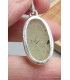 Pendentif oval en Préhnite brute Bijoux en Préhnite PU19.3