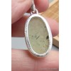 Pendentif oval en Préhnite brute Bijoux en Préhnite PU19.3