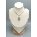 Pendentif oval en Préhnite brute - Pendentifs pierres naturelles