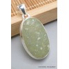 Pendentif oval en Préhnite brute Bijoux en Préhnite PU19.3