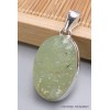Bijoux Préhnite brute Pendentif oval Bijoux en Préhnite PU19.4