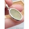 Bijoux Préhnite brute Pendentif oval Bijoux en Préhnite PU19.4