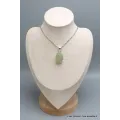Bijoux Préhnite brute Pendentif oval - Pendentifs pierres naturelles
