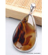 Pendentif goutte Agate du Montana (Yellow Stone) Pendentifs pierres naturelles PU11.2