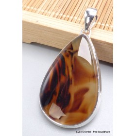 Pendentif goutte Agate du Montana (Yellow Stone) Pendentifs pierres naturelles PU11.2