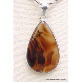 Pendentif goutte Agate du Montana (Yellow Stone) Pendentifs pierres naturelles PU11.2