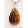 Pendentif goutte Agate du Montana (Yellow Stone) Pendentifs pierres naturelles PU11.2