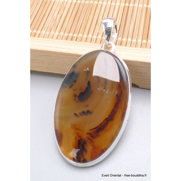 Pendentif Agate de Yellow Stone (Montana) Pendentifs pierres naturelles PU11.3