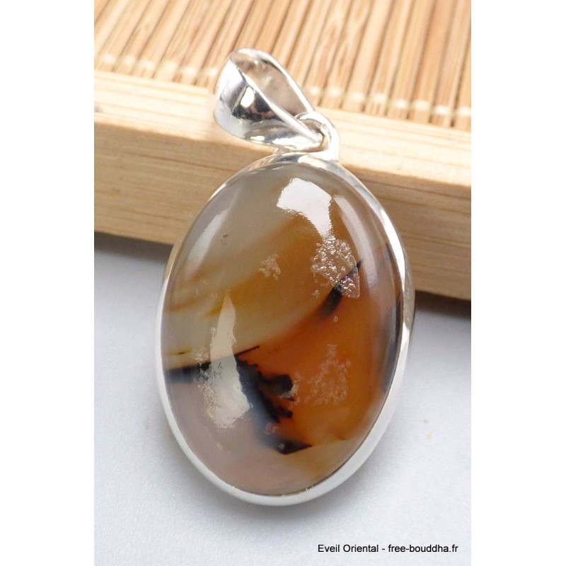 Petit Pendentif Agate de Yellow Stone (Montana) Pendentifs pierres naturelles PU11.4