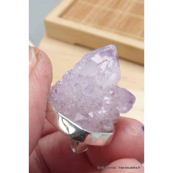 Bijoux Pendentif Quartz Spirit et améthyste Bijoux en Quartz PU28.4