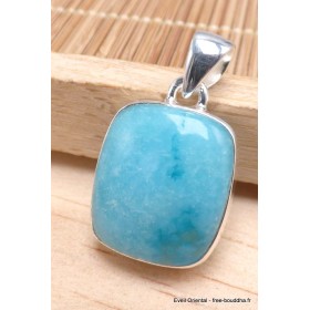 Pendentif en Smithsonite forme rectangulaire Bijoux en Smithsonite PU66.4