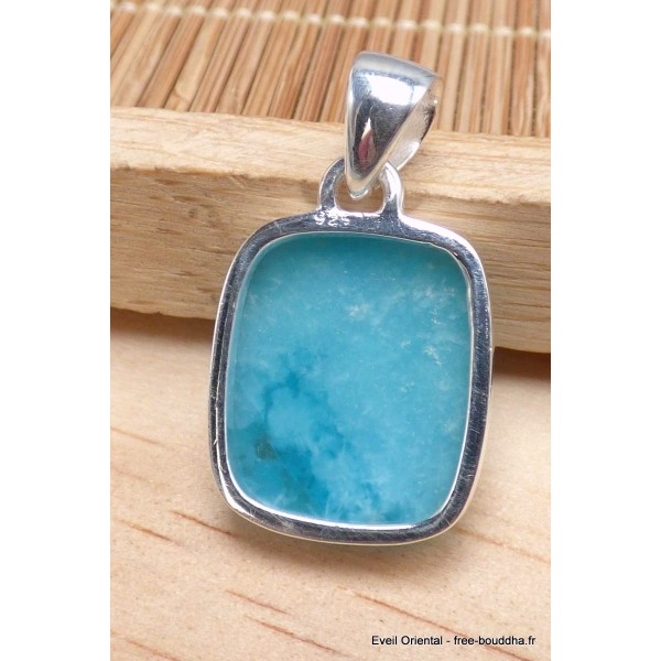 Pendentif en Smithsonite forme rectangulaire Bijoux en Smithsonite PU66.4