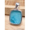 Pendentif en Smithsonite forme rectangulaire Bijoux en Smithsonite PU66.4