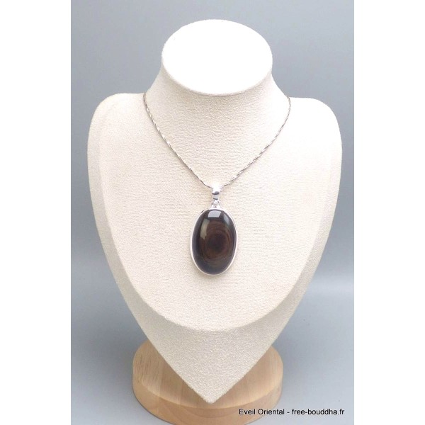 Bijoux pendentif Oeil d'Obsidienne Pendentifs pierres naturelles pu70.4