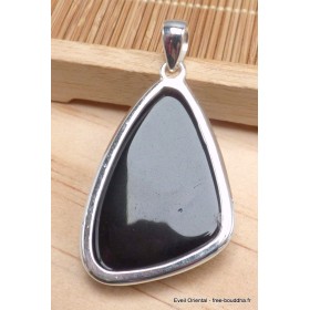 Bijoux pendentif triangulaire Oeil d'Obsidienne Pendentifs pierres naturelles pu70.5