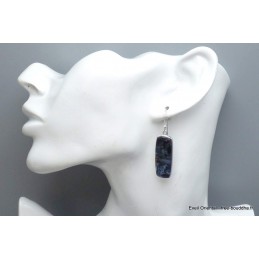 Boucles d'oreilles pendantes Pietersite bleue qualité AAA Boucles d'oreilles en pierres YM53.3