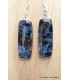 Boucles d'oreilles pendantes Pietersite bleue qualité AAA Boucles d'oreilles en pierres YM53.3