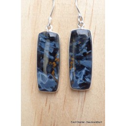 Boucles d'oreilles pendantes Pietersite bleue qualité AAA Boucles d'oreilles en pierres YM53.3