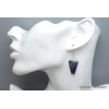 Boucles d'oreilles Pietersite bleue triangulaires Boucles d'oreilles en pierres YM53.4