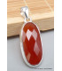 Pendentif Cornaline ovale facettée Pendentifs pierres naturelles PU76.3