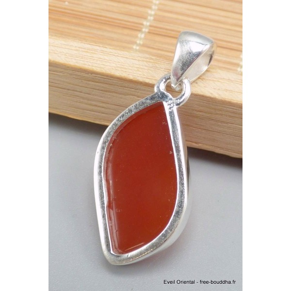 Pendentif Cornaline facettée forme libre-ci Bijoux en Cornaline PU76.4
