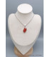Pendentif Cornaline facettée forme libre-ci Bijoux en Cornaline PU76.4