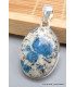 Pendentif Jaspe K2 Azurite oval Pendentifs pierres naturelles PU73.2
