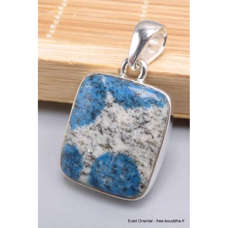 Pendentif Jaspe K2 rectangulaire - Bijoux en Jaspe K2