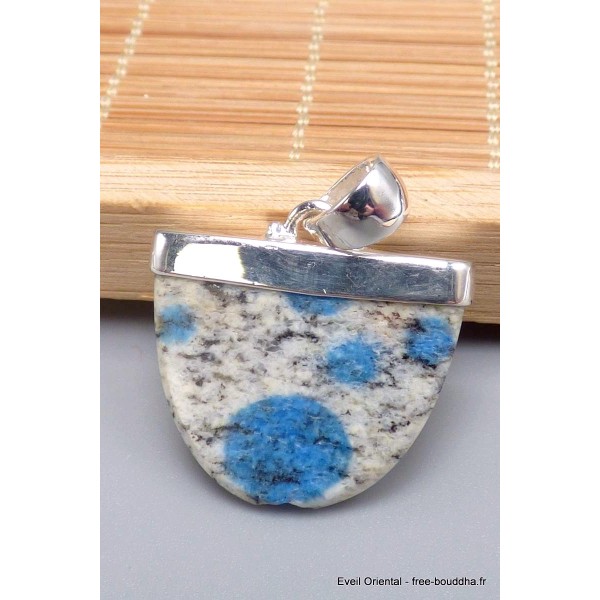Pendentif Jaspe K2 semi-oval Pendentifs pierres naturelles PU73.5