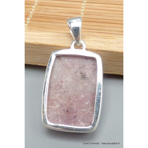 Pendentif Oxyde de Cobalt brut rectangulaire Pendentifs pierres naturelles PU72.2