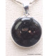 Pendentif rond en Nuumite naturelle Bijoux en Nuumite PU75.8