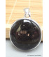 Pendentif rond en Nuumite naturelle Bijoux en Nuumite PU75.8