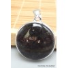 Pendentif rond en Nuumite naturelle Bijoux en Nuumite PU75.8