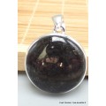 Pendentif rond en Nuumite naturelle Bijoux en Nuumite PU75.8