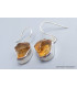 Boucles d'oreilles Citrine brute Bijoux en Citrine pac93.10