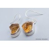 Boucles d'oreilles Citrine brute Bijoux en Citrine pac93.10