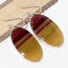 Boucles d'oreilles Jaspe Mokaïte ovales Bijoux en Jaspe CWA111