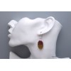 Boucles d'oreilles Jaspe Mokaïte ovales Bijoux en Jaspe CWA111